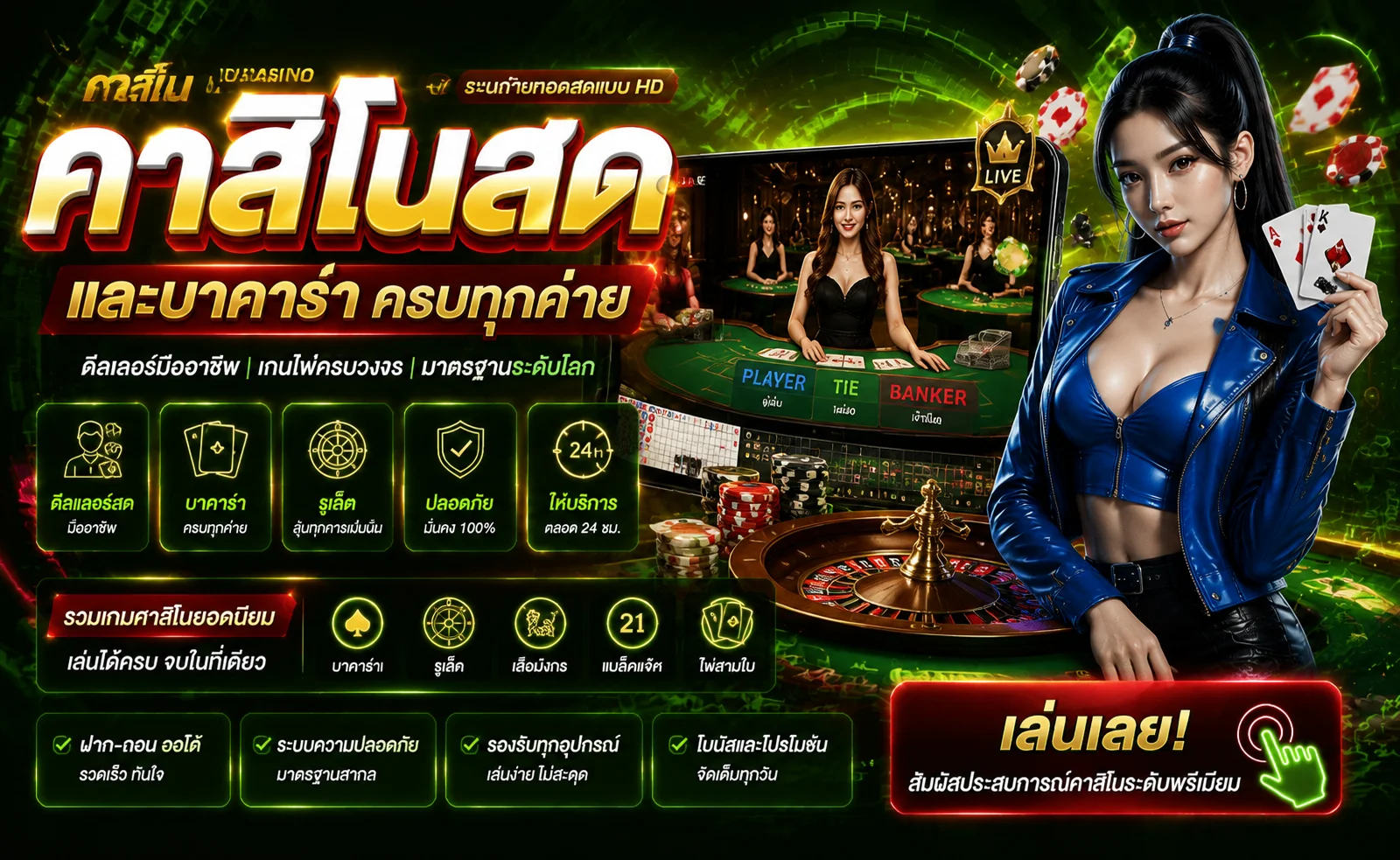 คาสิโนออนไลน์ hellohuay บาคาร่าถ่ายทอดสดจากห้องจริง